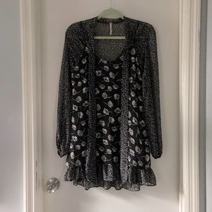 Free People Double Layer Dress XS
